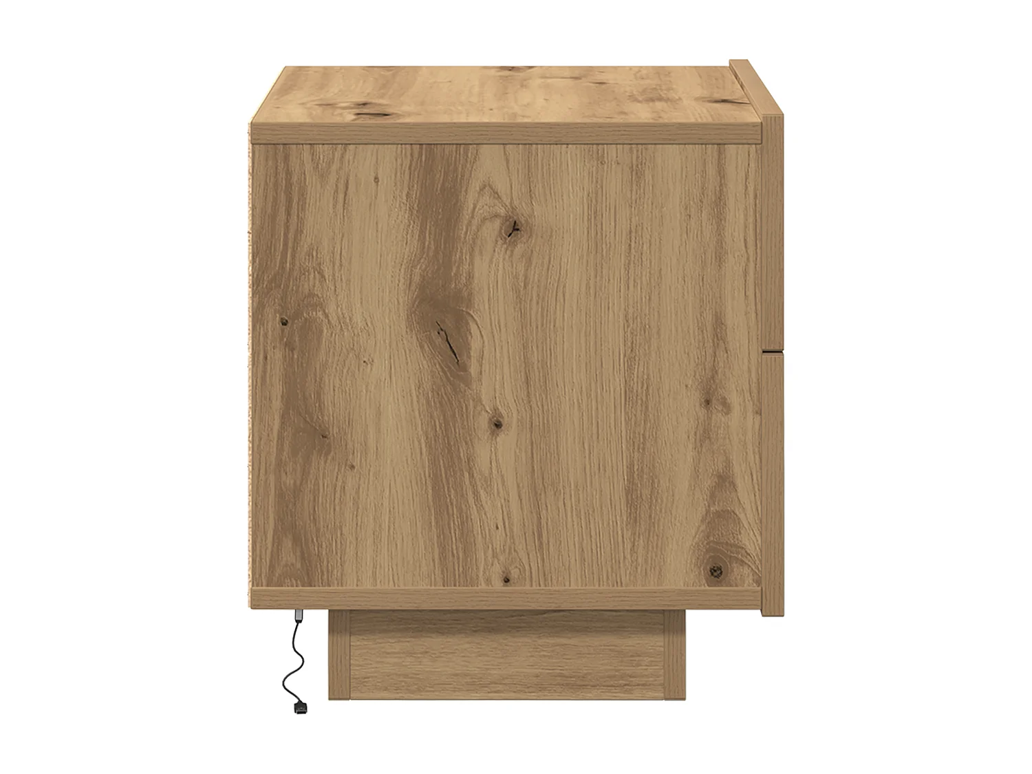 Nachtkastje met LED-verlichting Artisan Oak 100x36x49 cm