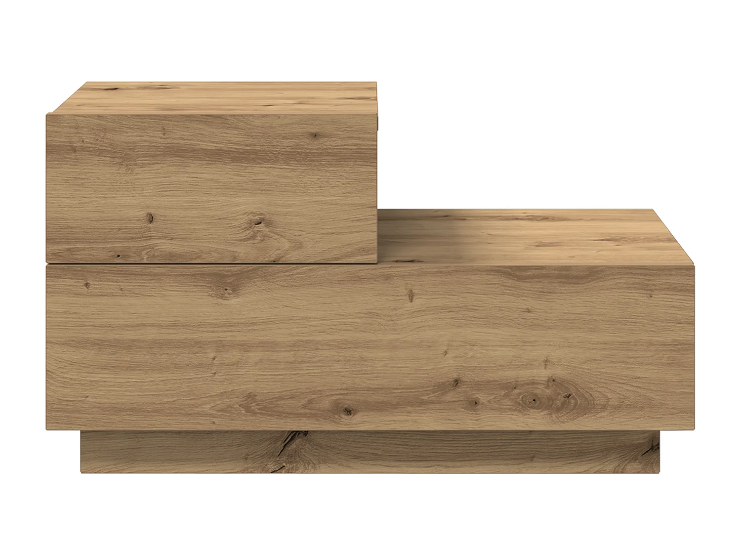 Comodino con luci LED Artisan Oak 100x36x49 cm