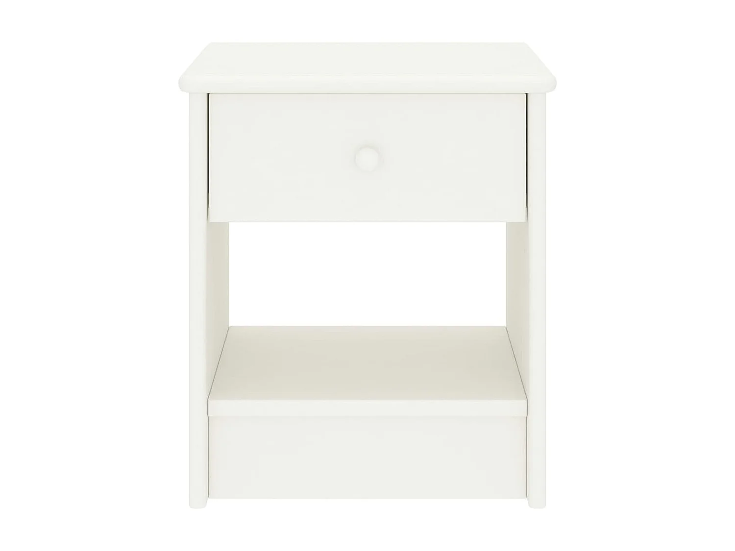 Table de chevet Blanc 35x30x40 cm Bois de pin massif