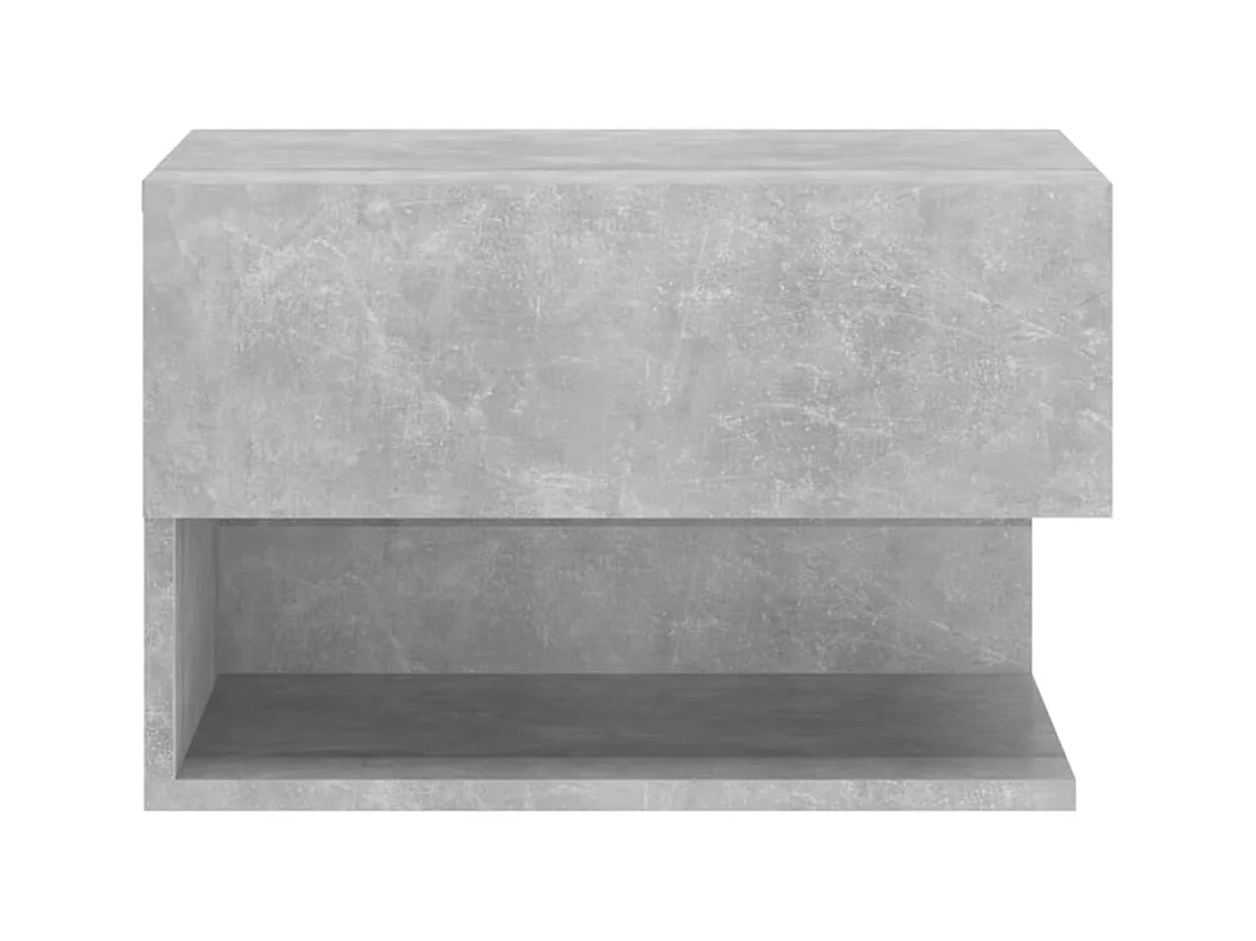 Comodino da parete grigio cemento