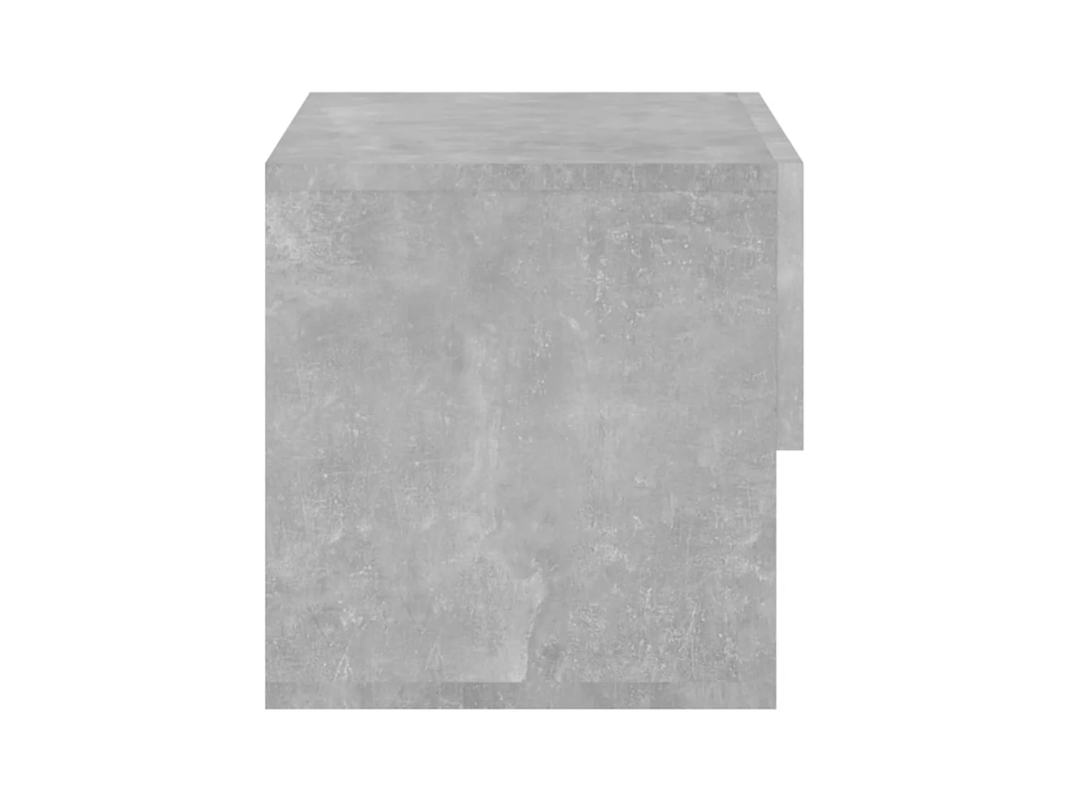 Comodino da parete grigio cemento