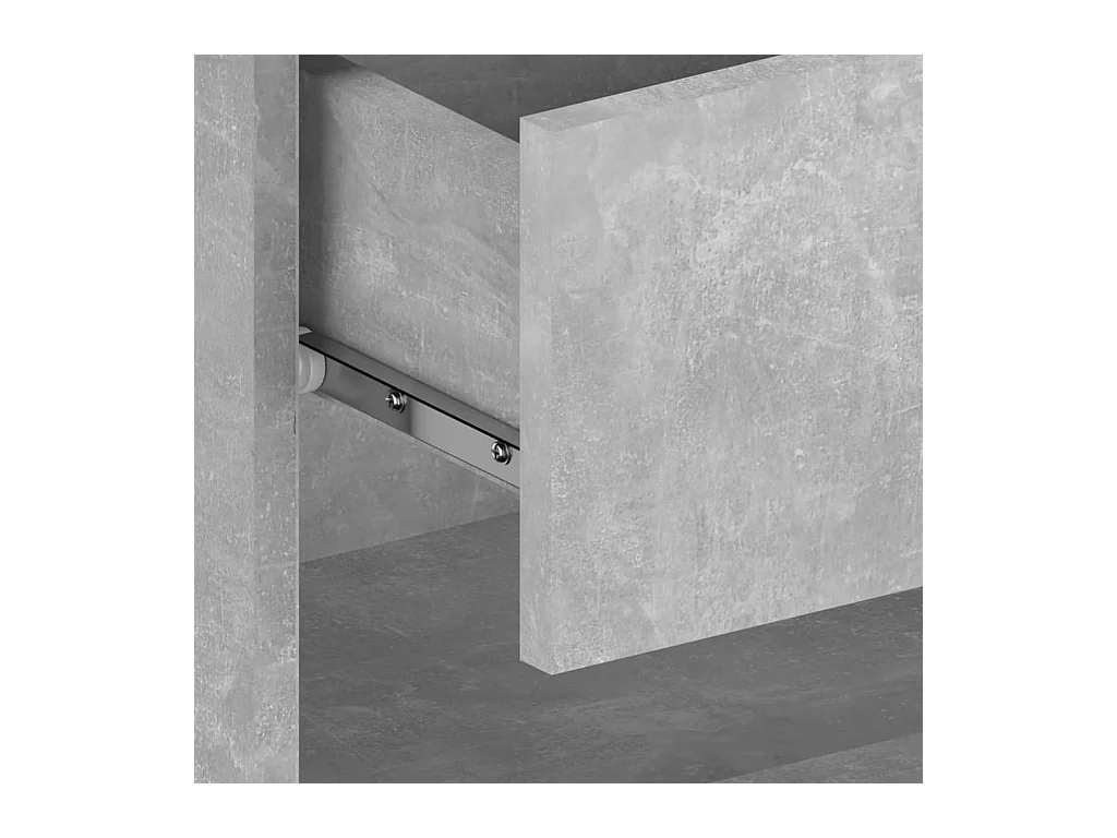 Comodino da parete grigio cemento