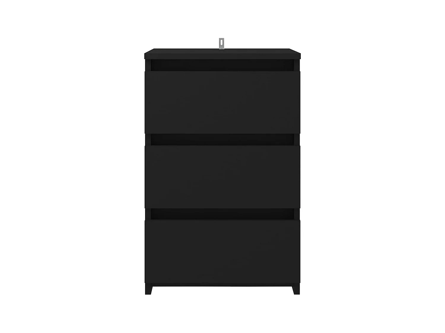 Comodini 2 pz Nero 40x35x62,5 cm Truciolato