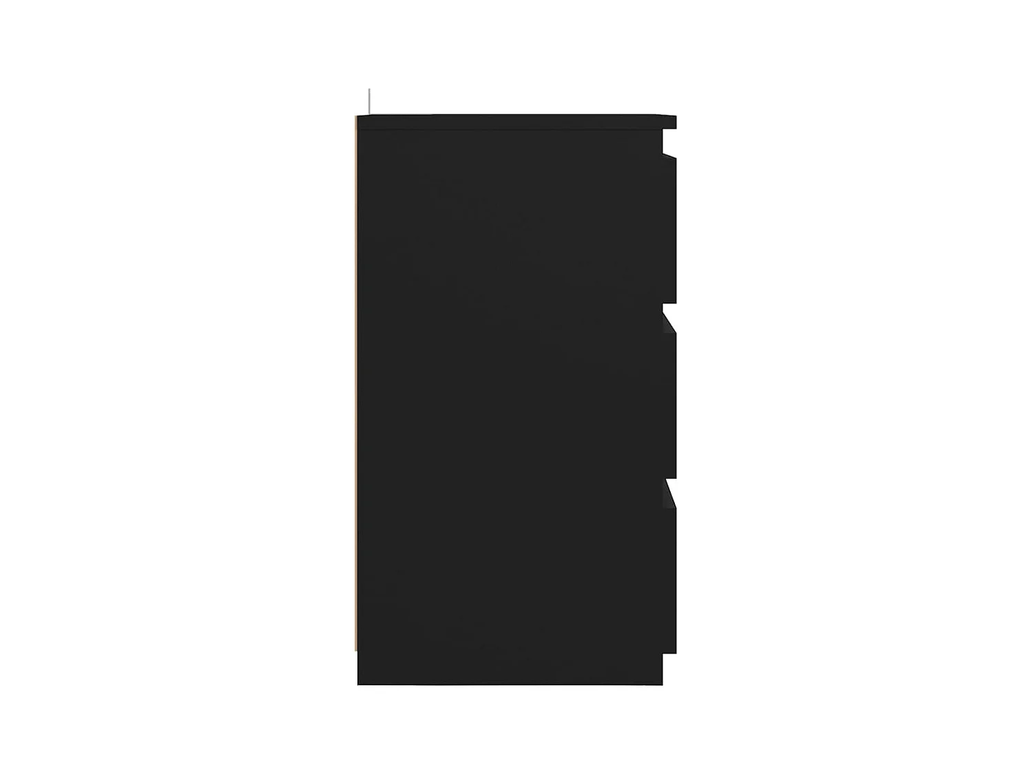 Comodini 2 pz Nero 40x35x62,5 cm Truciolato