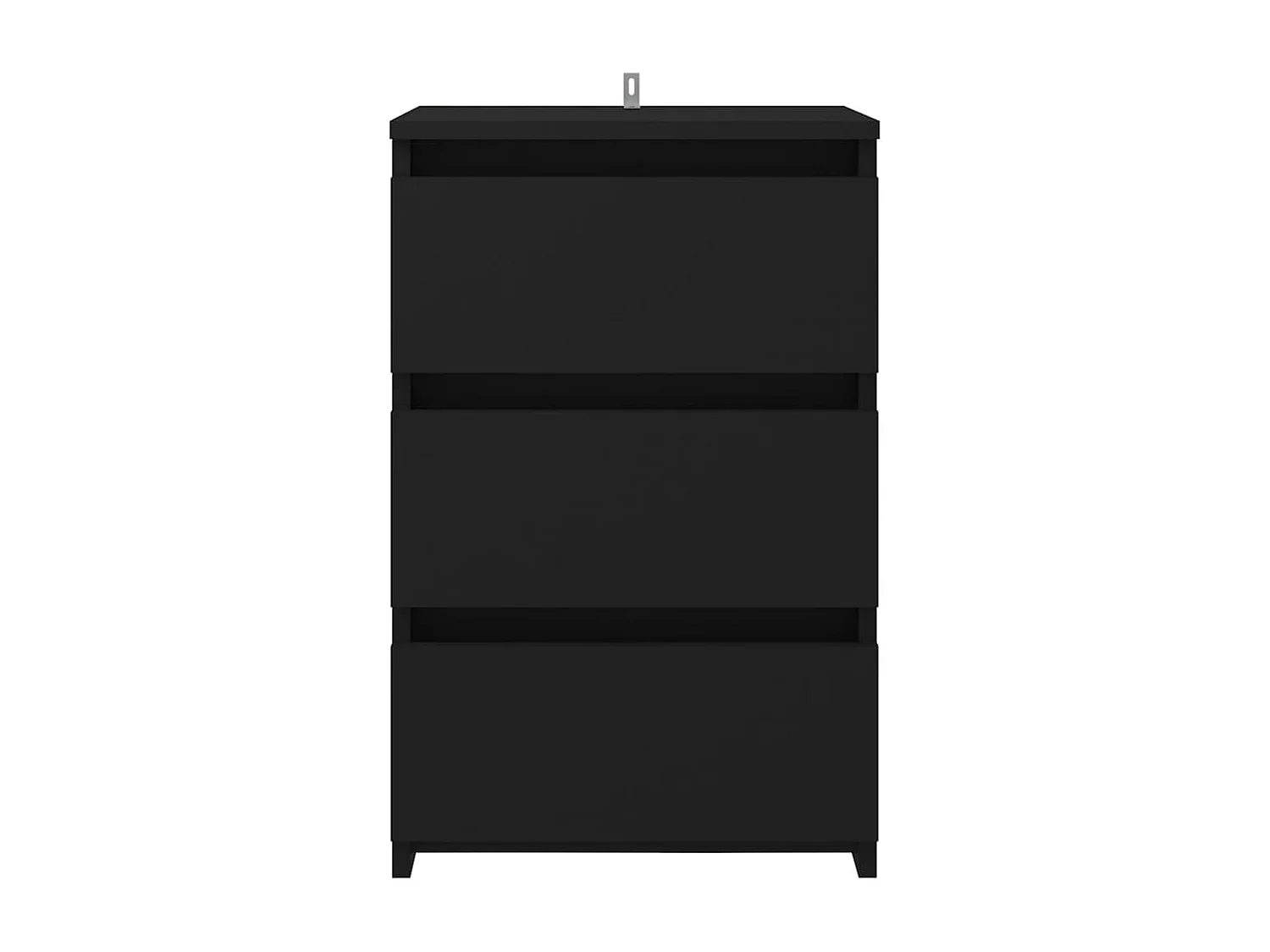 Mesitas de noche 2 uds Negro 40x35x62,5 cm Aglomerado