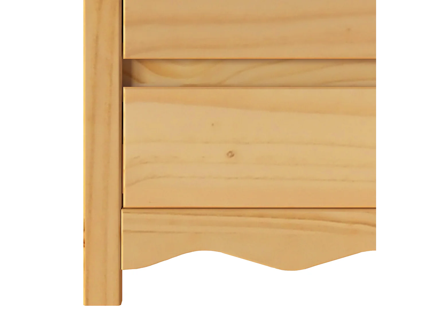 Table de chevet "DRAMMEN" 45x35x56 cm en bois de pin massif