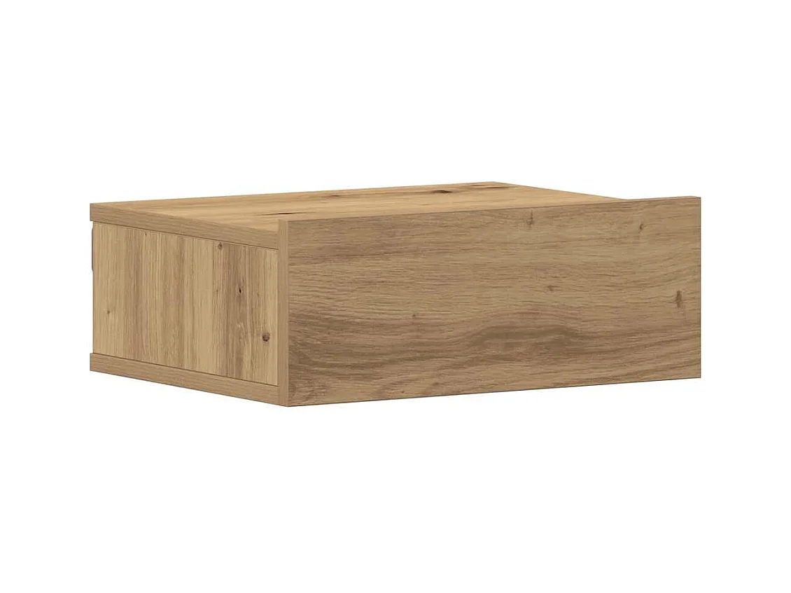 Tables de chevet flottantes 2 pcs chêne artisanal 40x32x15 cm