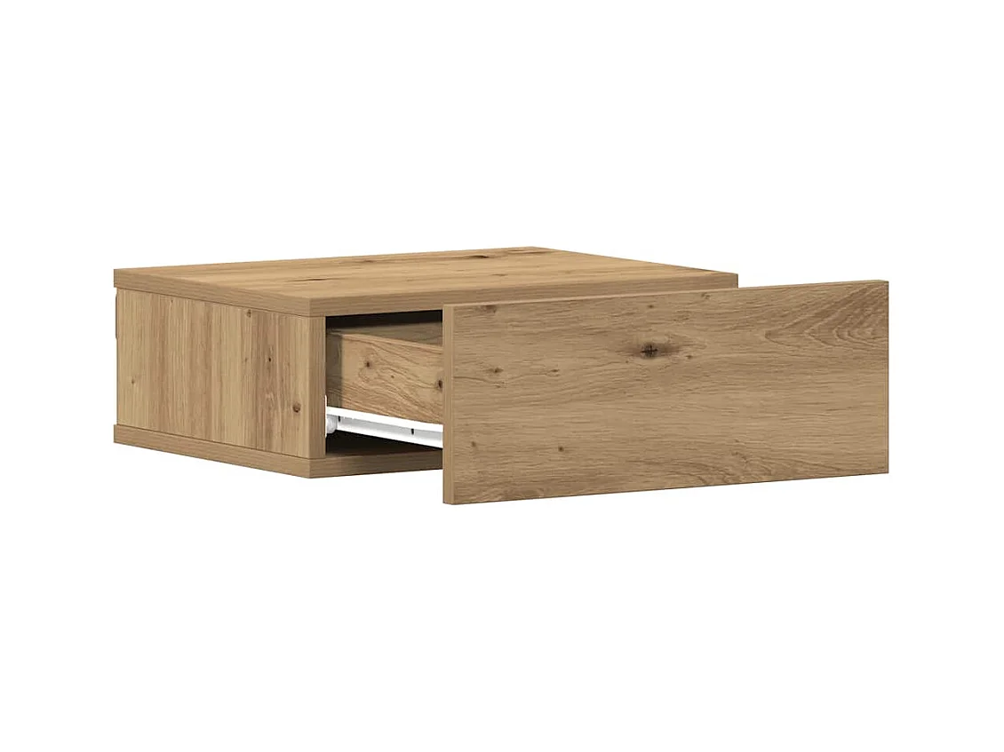 Tables de chevet flottantes 2 pcs chêne artisanal 40x32x15 cm