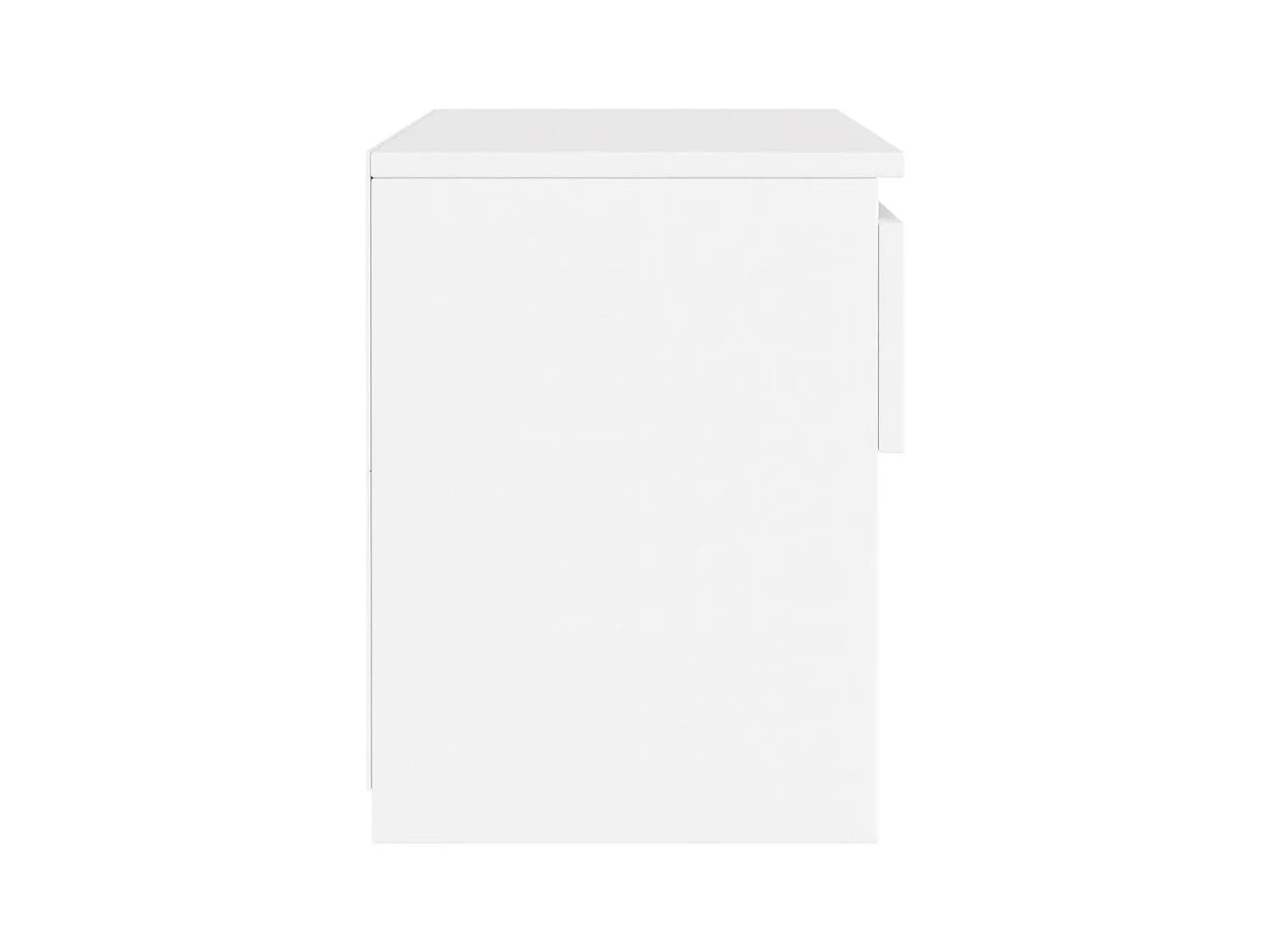 Tables de chevet 2 pcs Blanc 40x30x39 cm Aggloméré