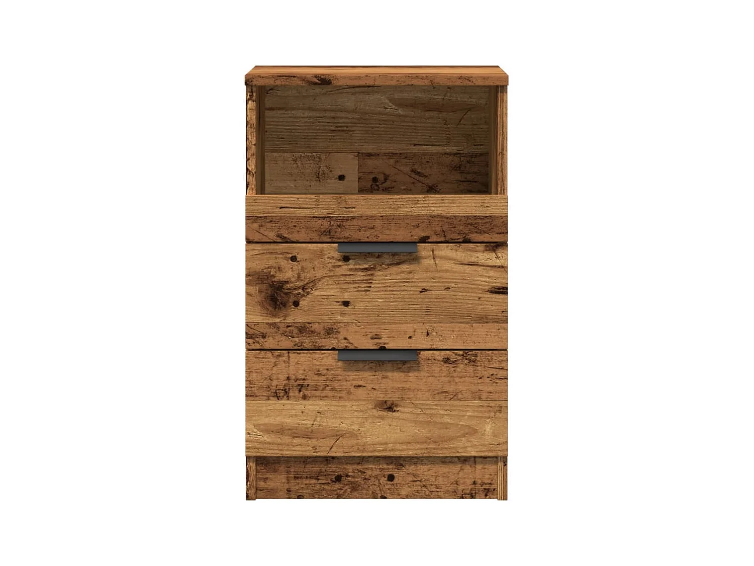 Tables de chevet 2 pcs vieux bois 40x36x65 cm bois d'ingénierie