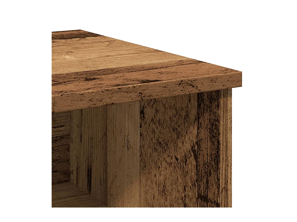 Tables de chevet 2 pcs vieux bois 40x36x65 cm bois d'ingénierie