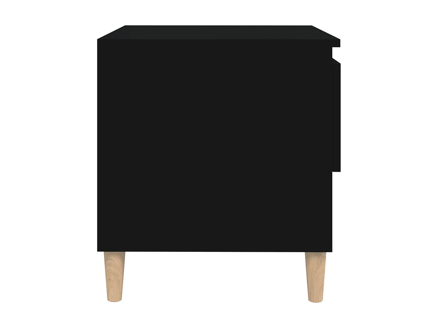Comodini 2 pz Nero 50x46x50 cm Legno ingegnerizzato