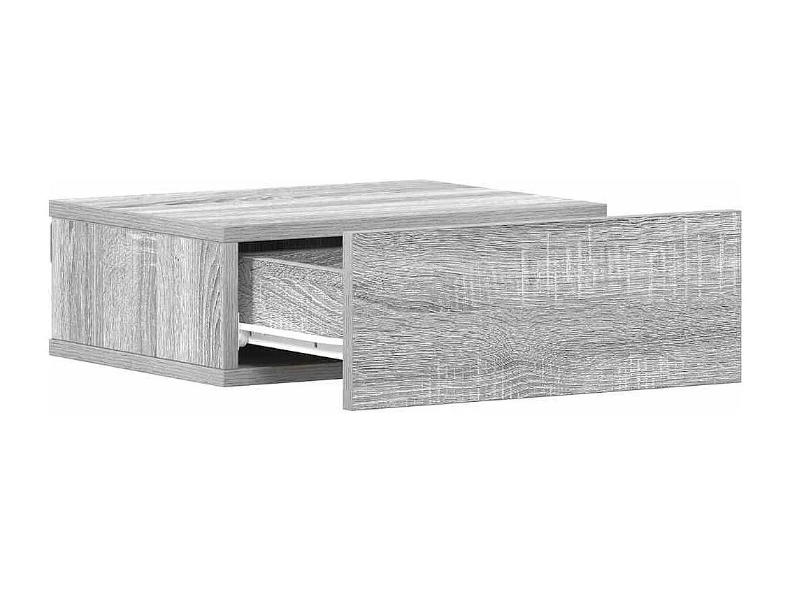 Table de chevet flottante Sonoma gris 40x30x15 cm