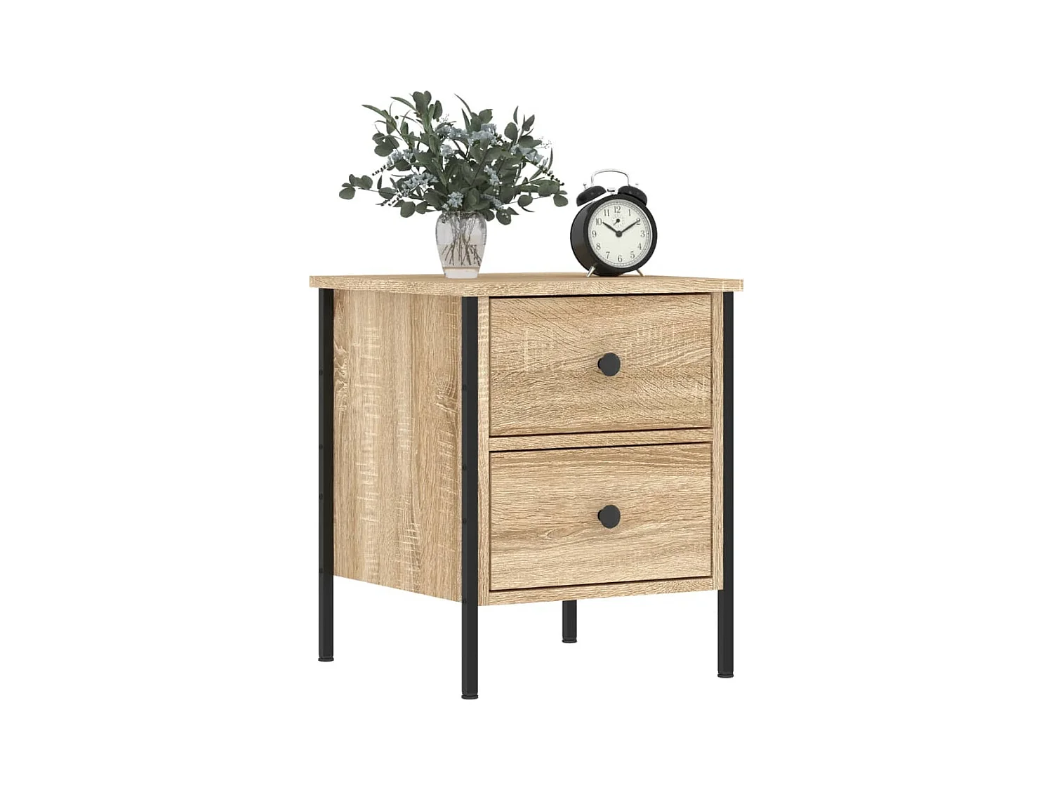 Table de chevet chêne sonoma 40x42x50 cm bois d'ingénierie