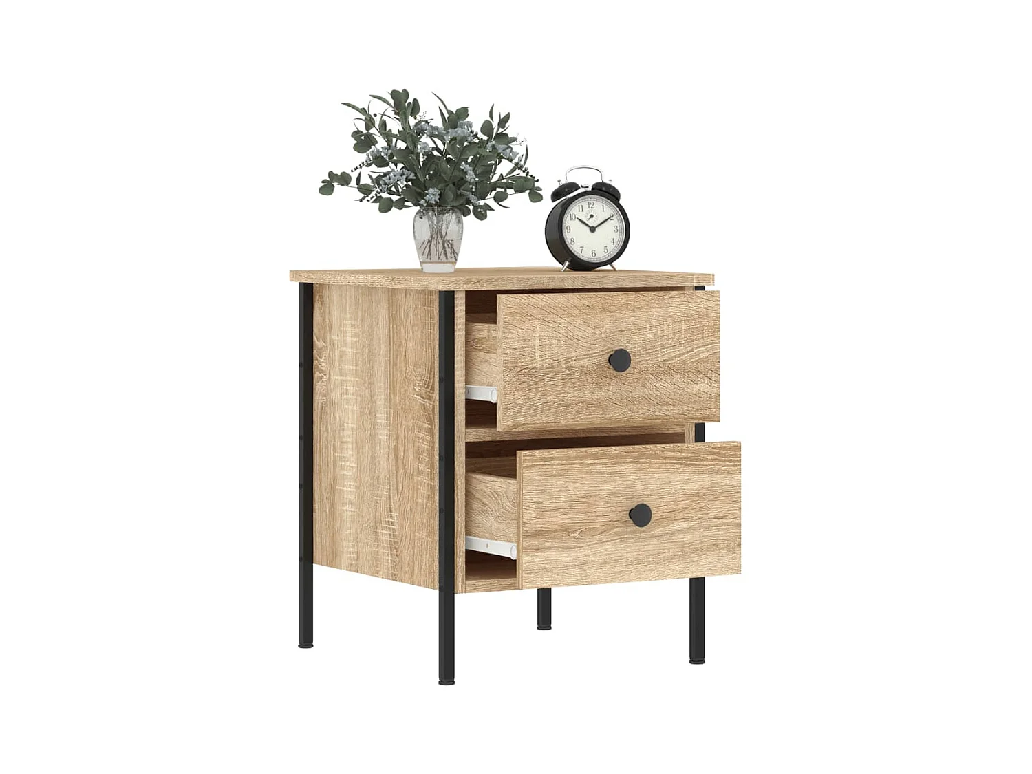 Table de chevet chêne sonoma 40x42x50 cm bois d'ingénierie