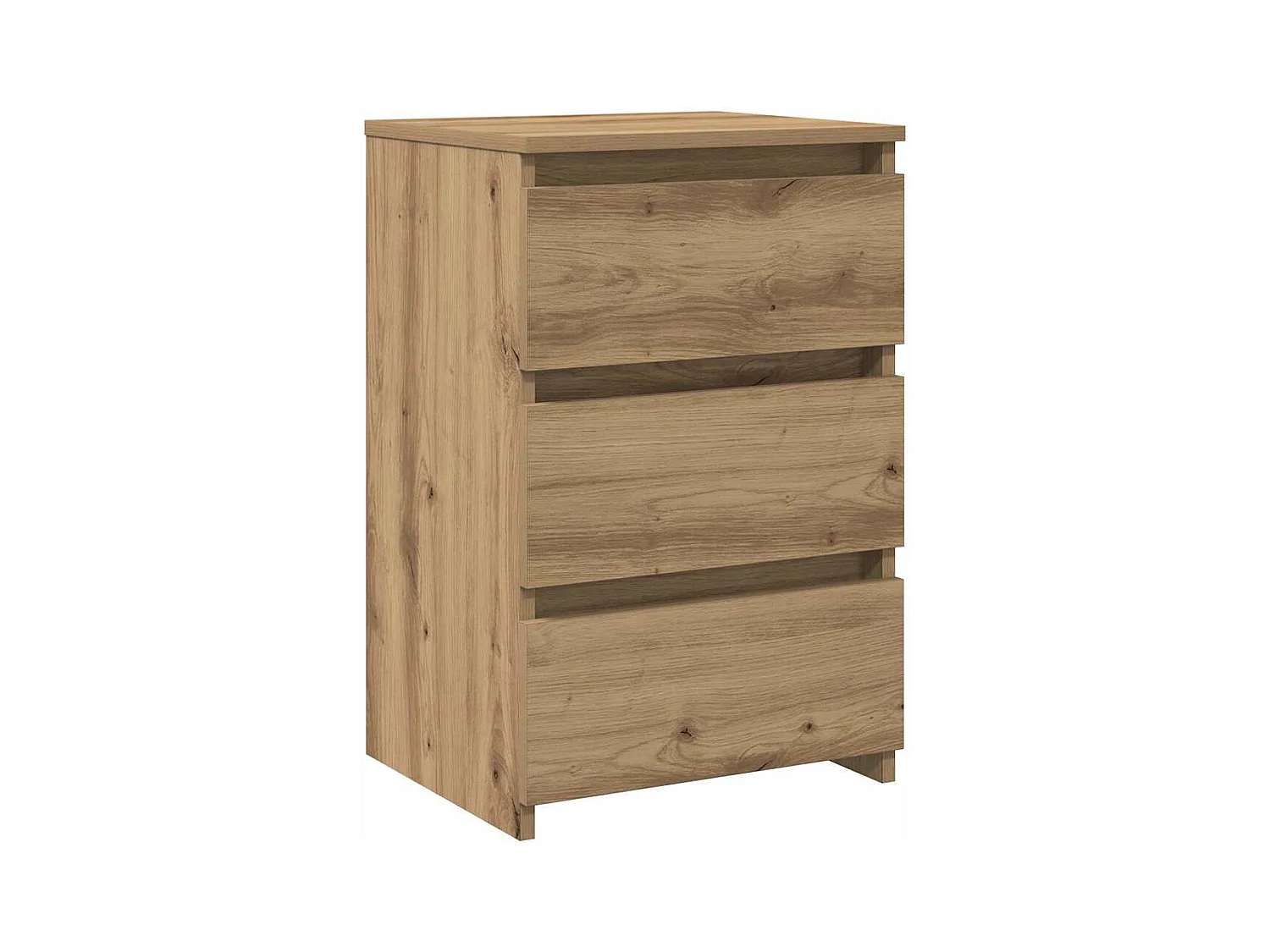 Tables de chevet 2 pcs chêne artisanal bois d'ingénierie