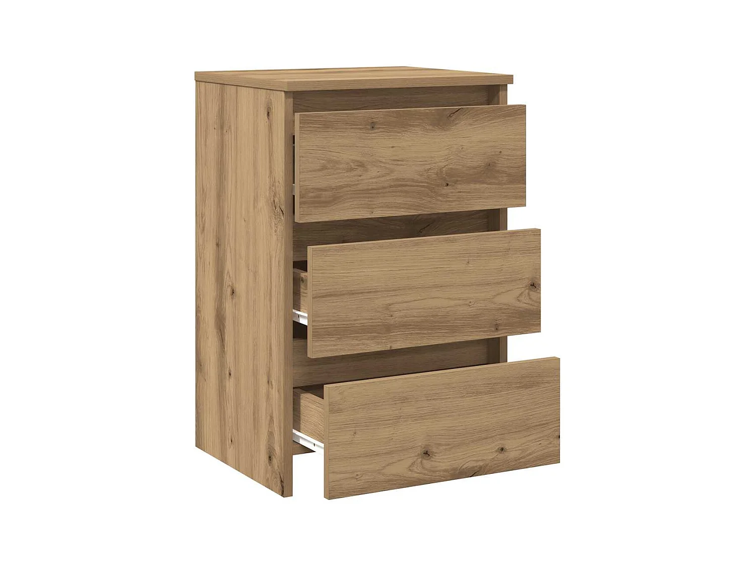 Tables de chevet 2 pcs chêne artisanal bois d'ingénierie