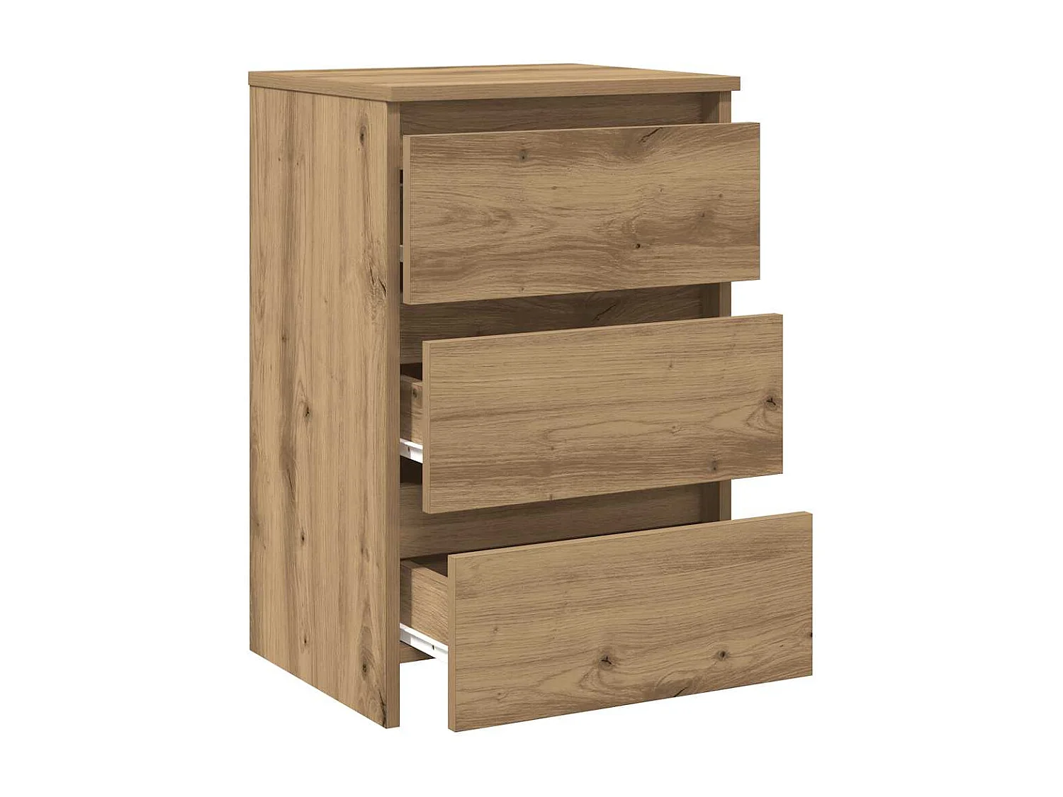 Comodini da 2 pezzi in legno di rovere lavorato a mano