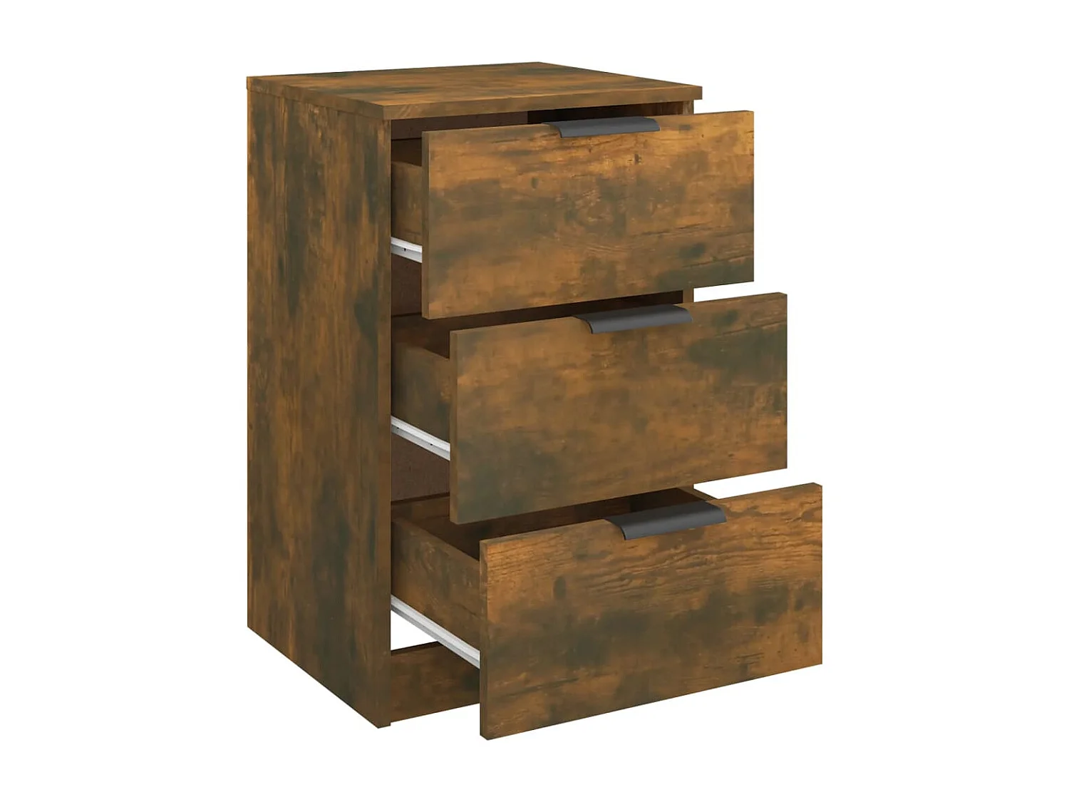 Table de chevet Chêne fumé 40x36x65 cm