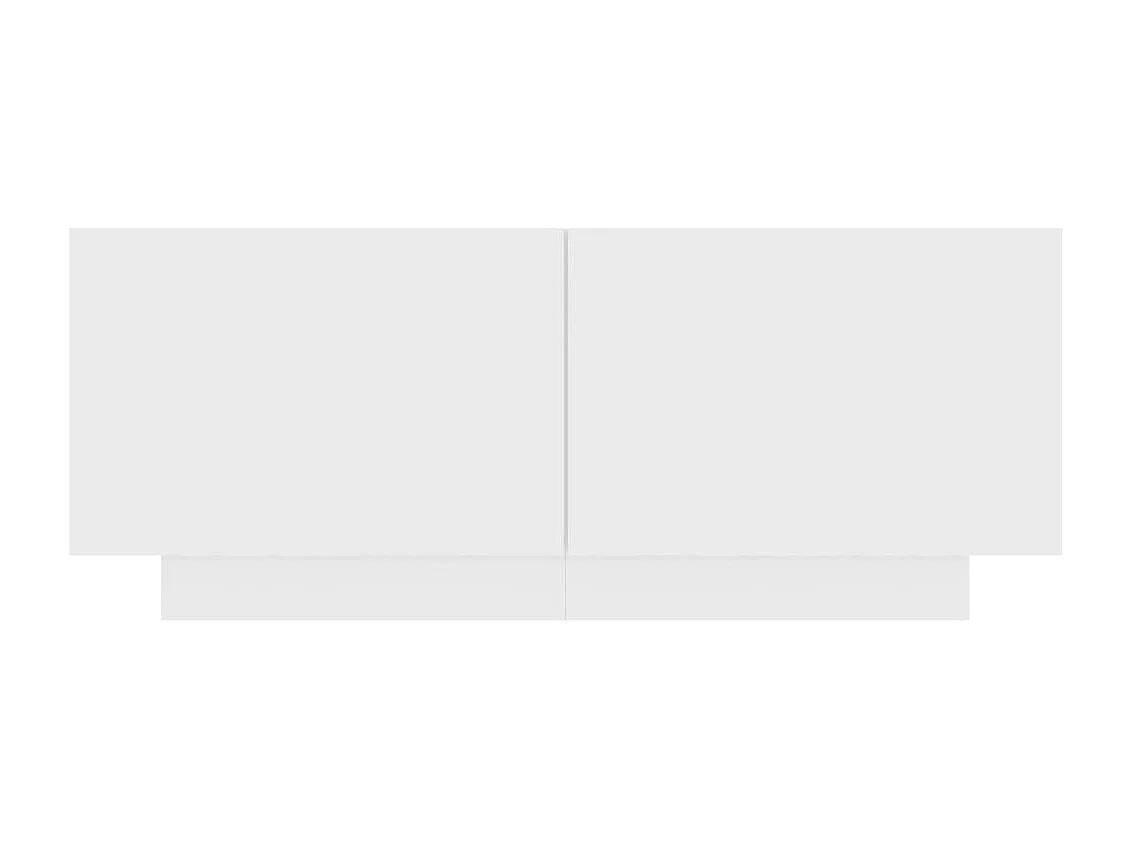 Table de chevet blanc 100x35x40 cm bois d'ingénierie