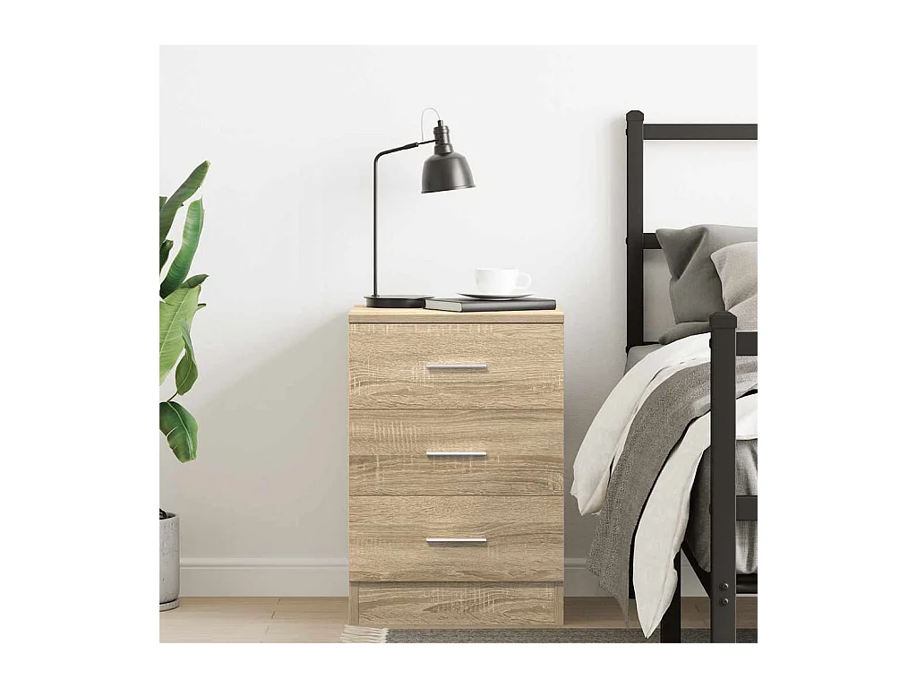 Table de chevet Chêne Sonoma 38x35x56 cm Bois d'ingénierie