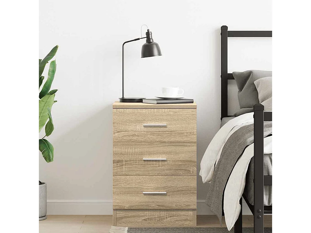 Table de chevet Chêne Sonoma 38x35x56 cm Bois d'ingénierie