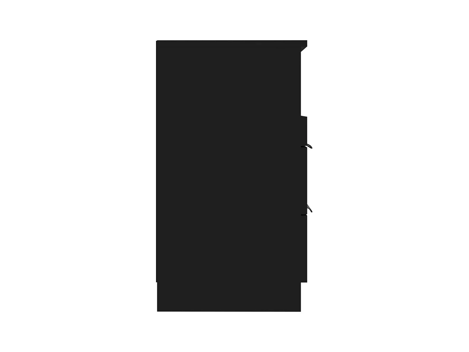 stuks nachtkastjes zwart bewerkt hout