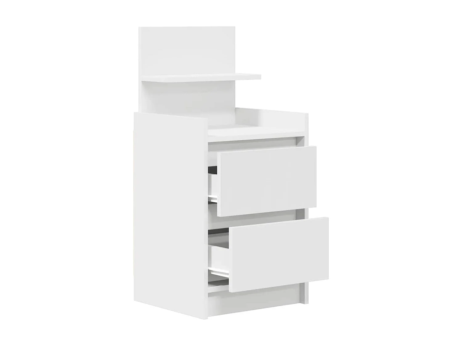 Nachtkastjes met 2 lades 2 stuks wit 38x34x80 cm