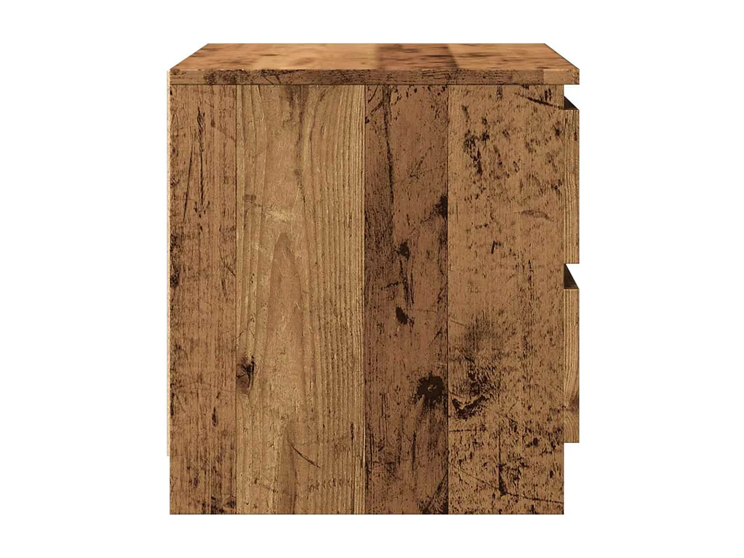 Table de chevet vieux bois 50x40x43.5 cm bois d’ingénierie