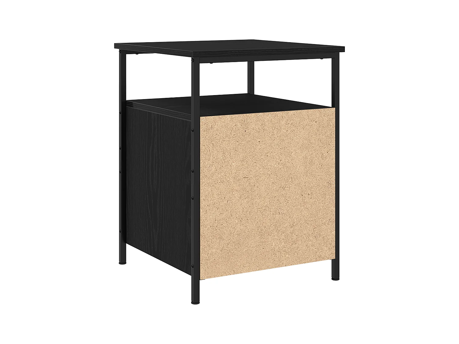 Comodini 2 pz Rovere nero 44x45x60 cm Legno composito