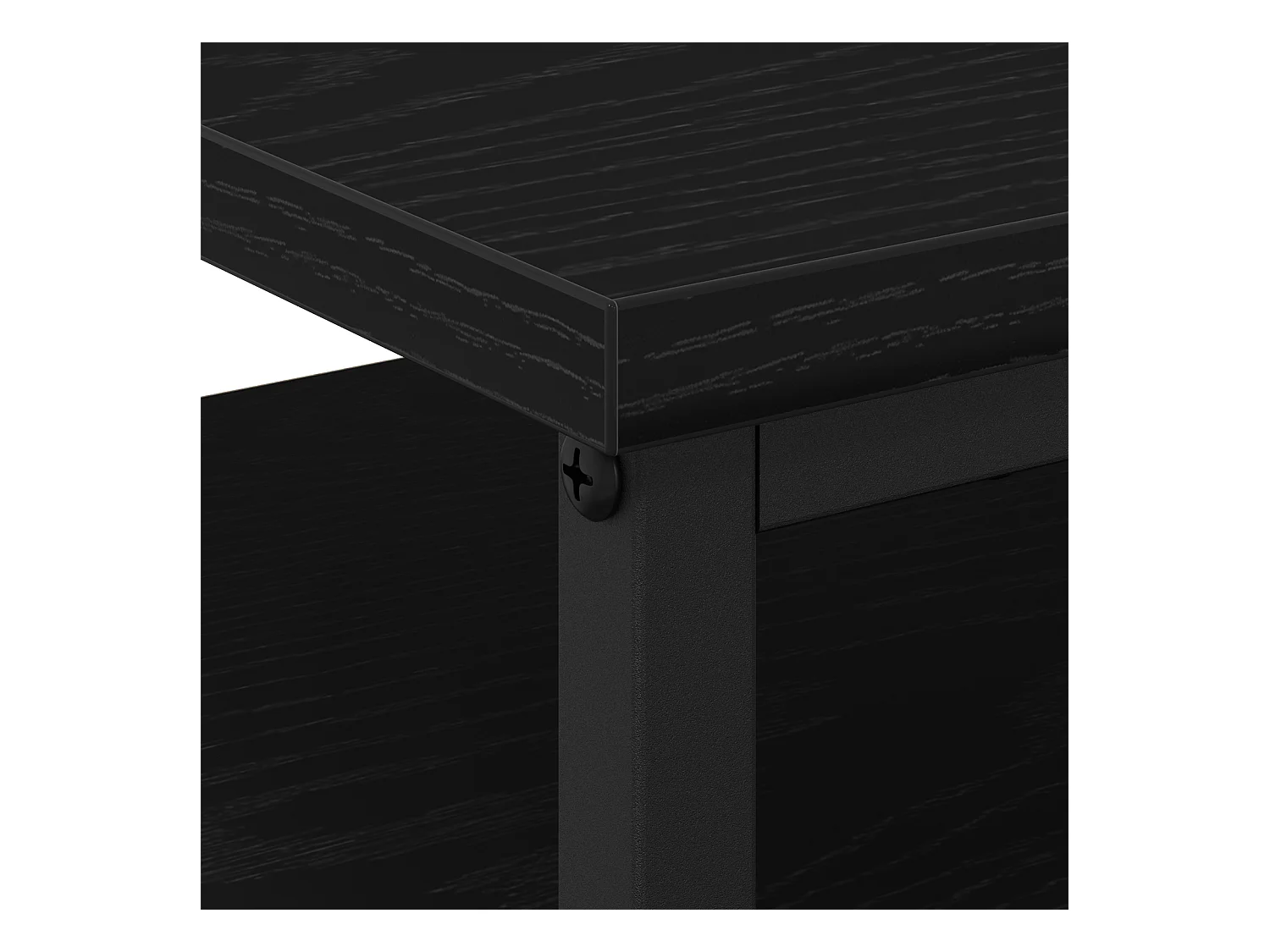 Comodini 2 pz Rovere nero 44x45x60 cm Legno composito