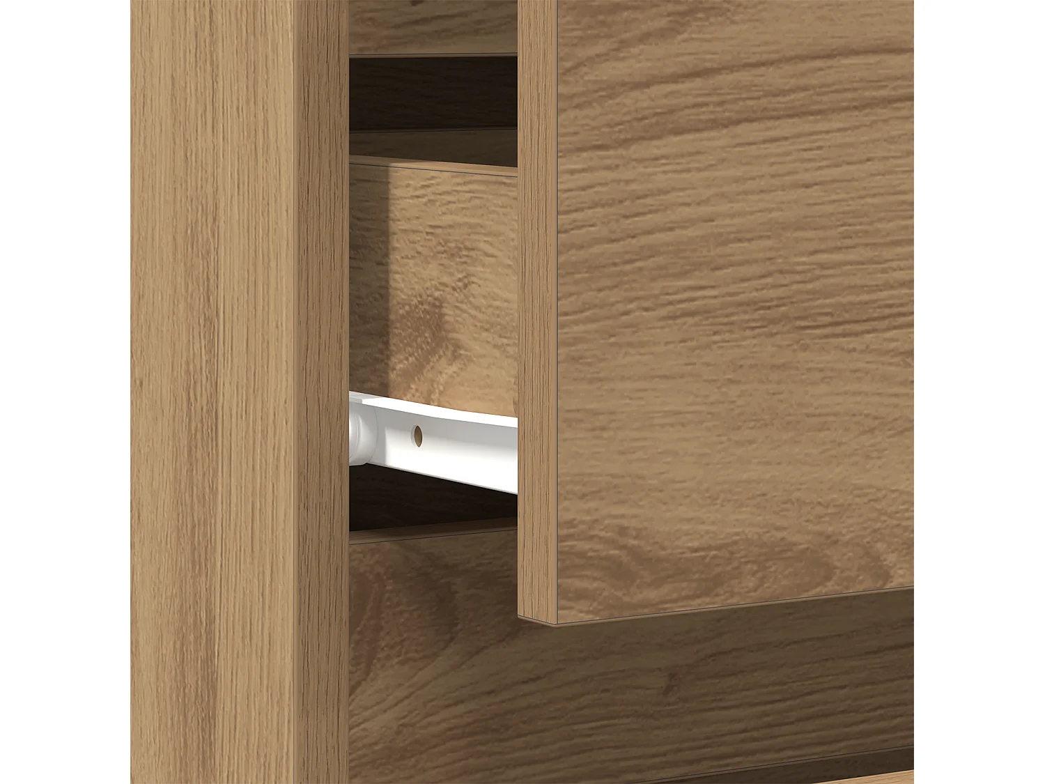 Comodino artigianale in rovere 40x35x50 cm in legno ingegnerizzato