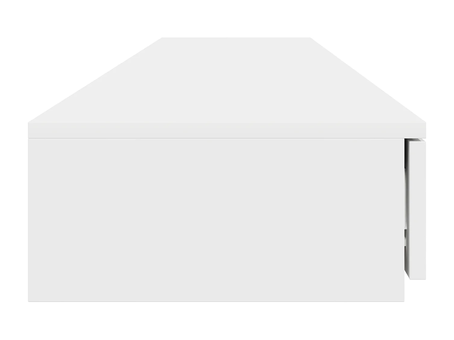 Tiroirs de lit Blanc 180x36,5x16,5 cm en bois d'ingénierie