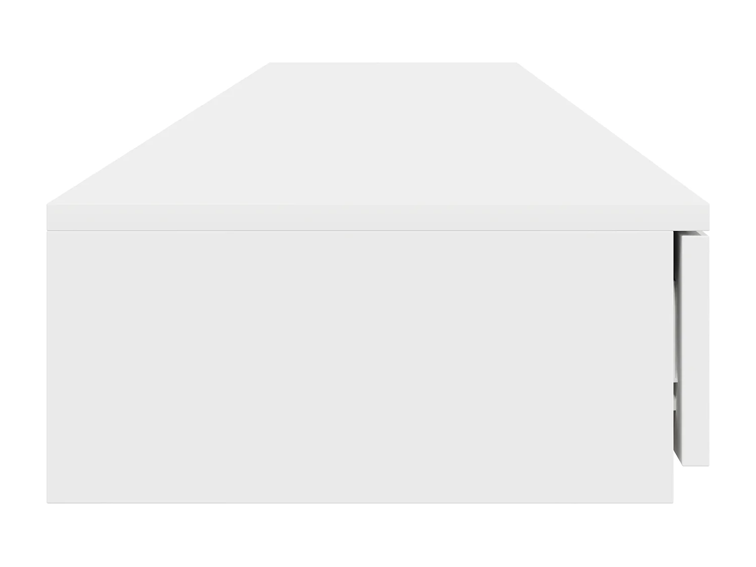 Tiroirs de lit Blanc 180x36,5x16,5 cm en bois d'ingénierie