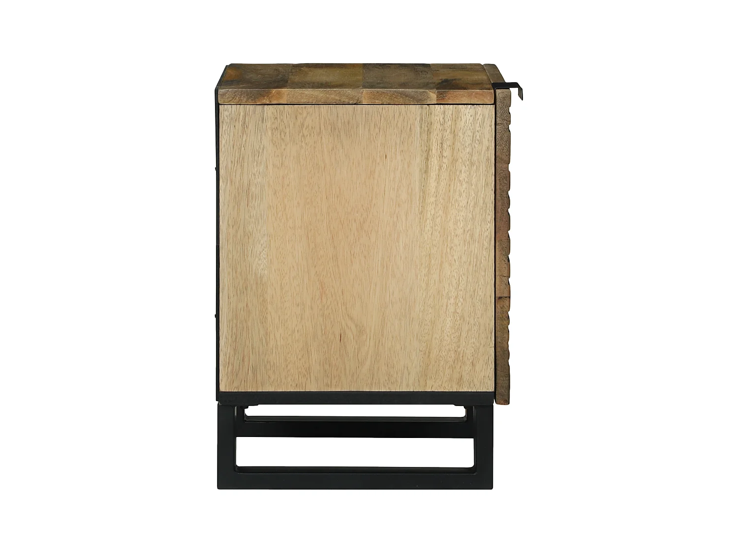 Comodini - 2 pezzi, 40x33,5x46 cm, legno massello di mango