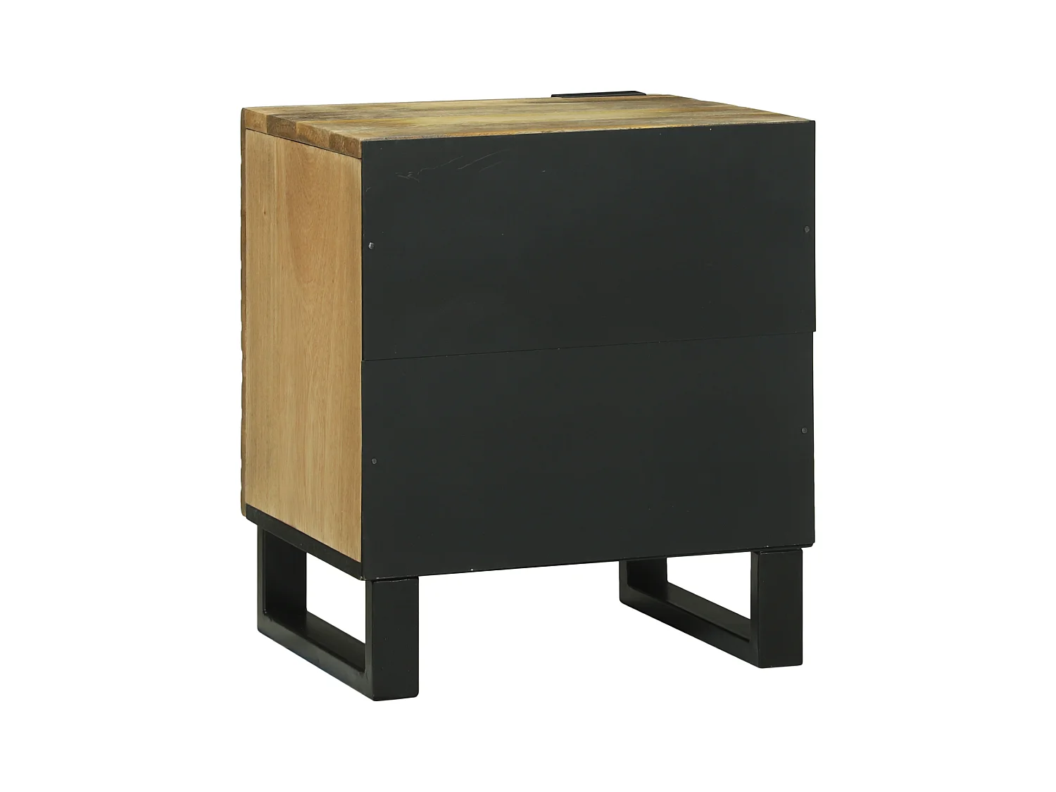 Comodini - 2 pezzi, 40x33,5x46 cm, legno massello di mango