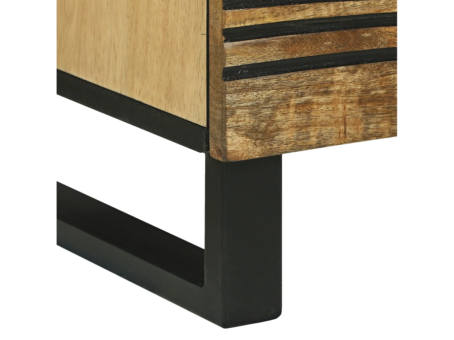 Tablettes de Chevet - 2 pcs, 40x33.5x46 cm, Bois de Mangue Massif