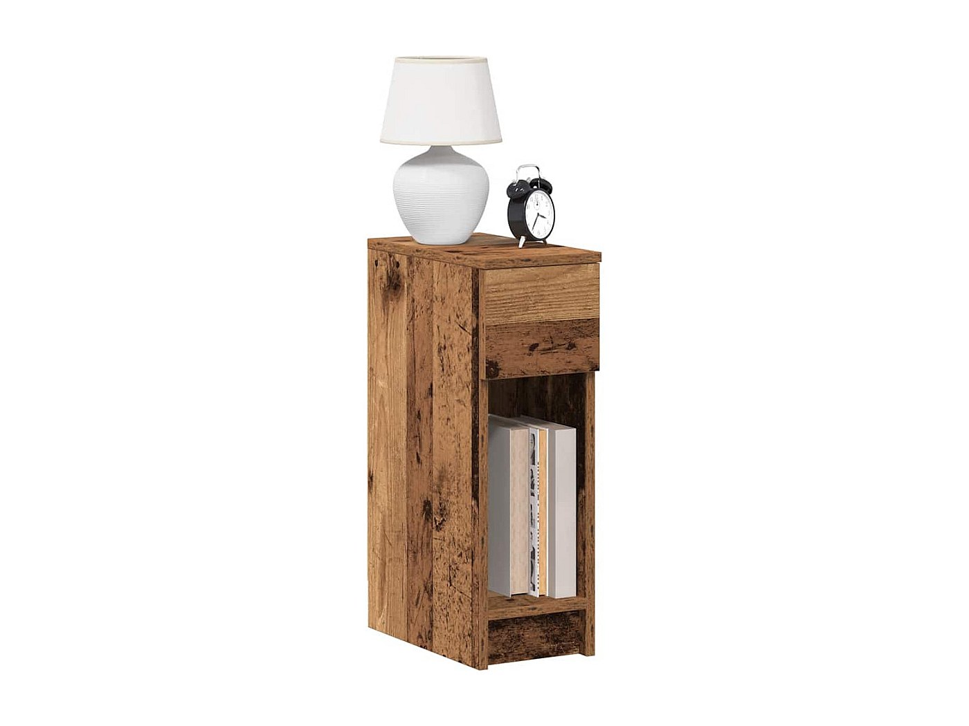 Comodino Indipendente Per Camera Da Letto, Comodino, Mobiletto Con Cassetti Vano Portaoggetti 87220029