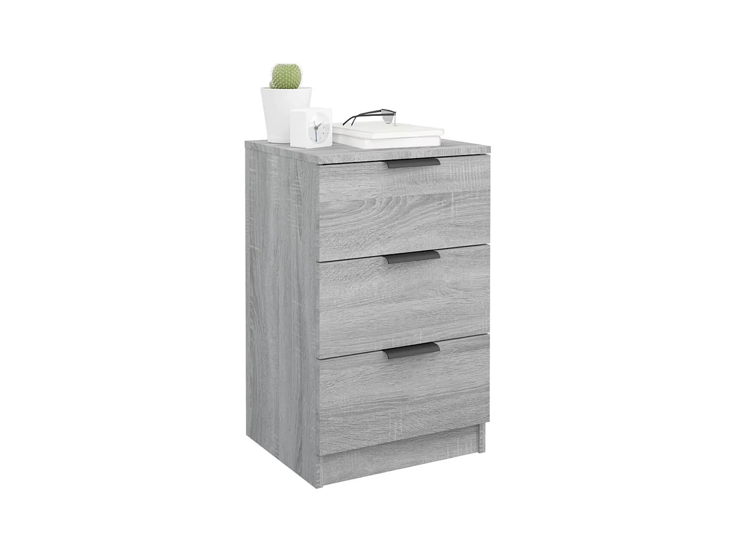 Tables de chevet 2 pcs Sonoma gris 40x36x65 cm