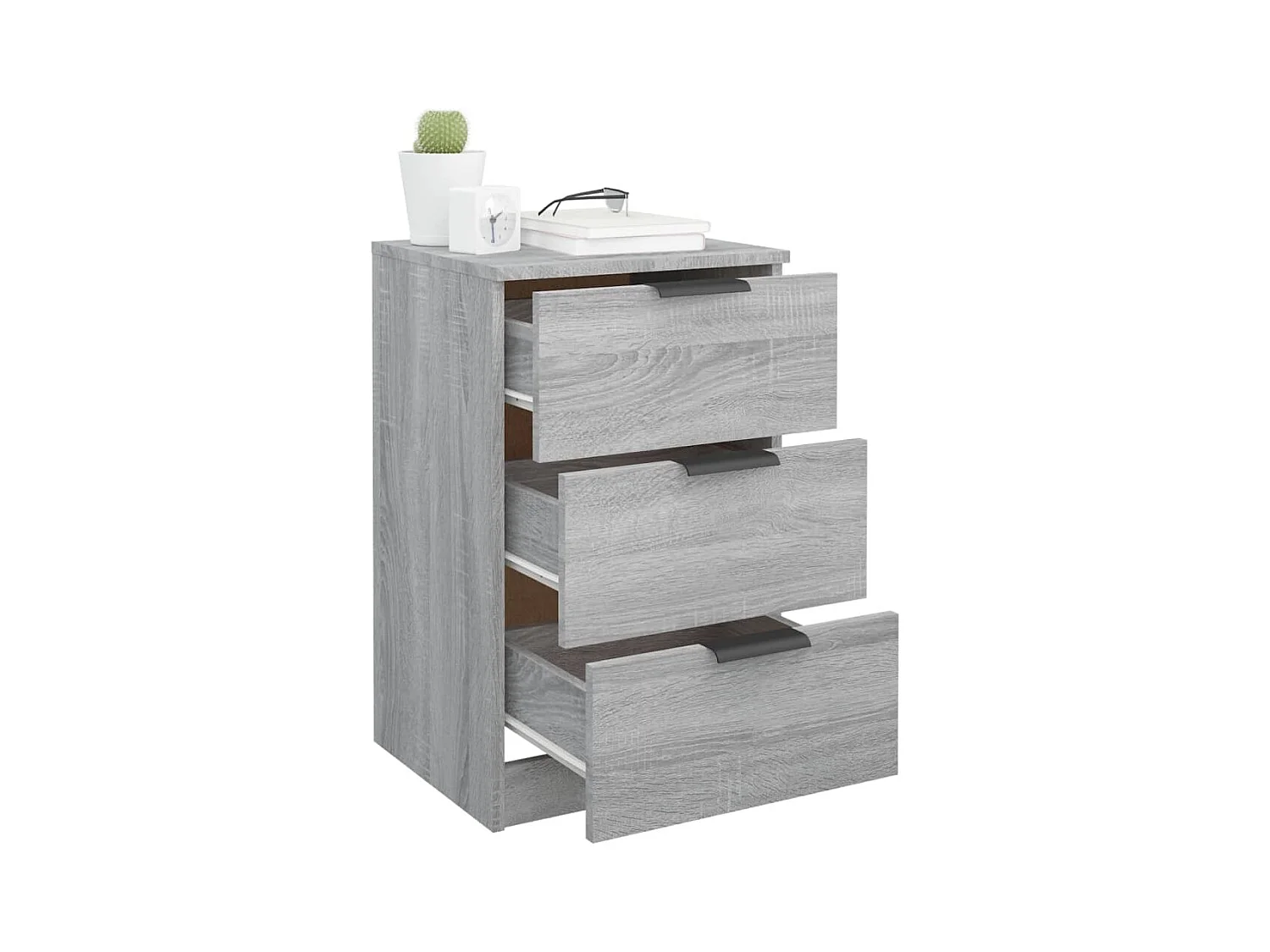Tables de chevet 2 pcs Sonoma gris 40x36x65 cm
