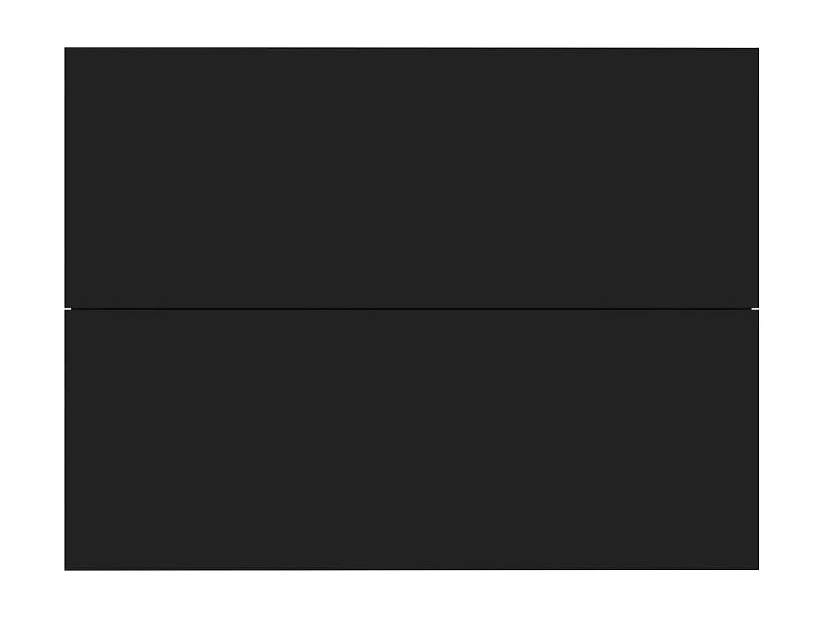 Nachtkastje Zwart 40x30x30 cm Bewerkt hout