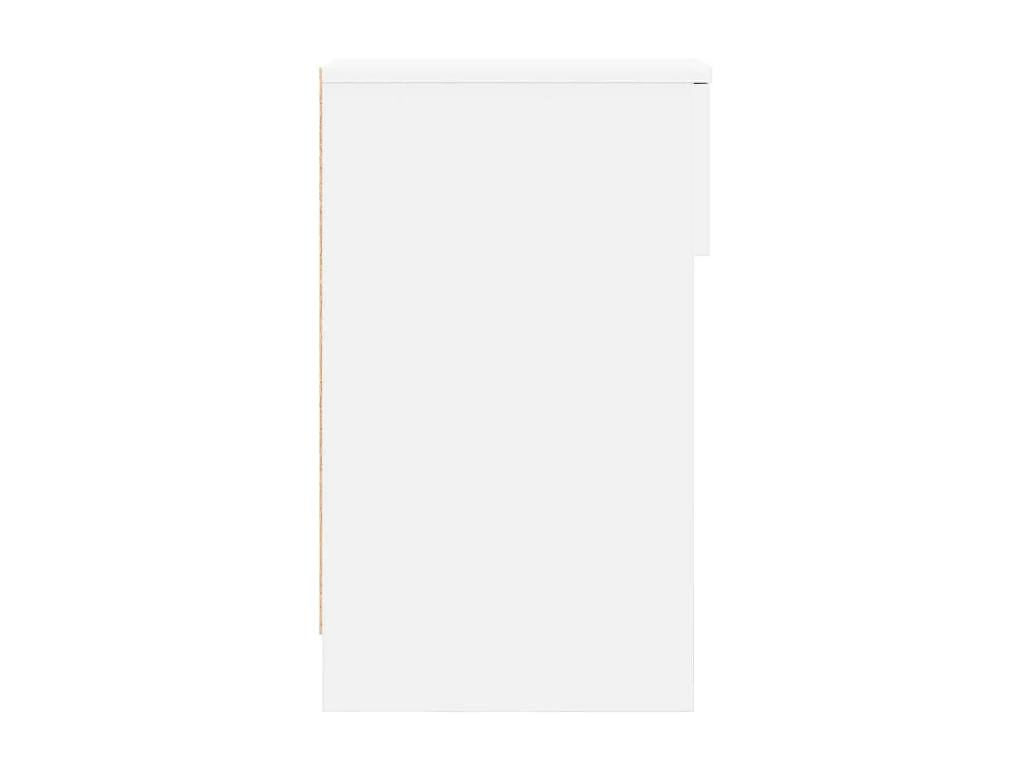 Table de chevet avec tiroir blanc 20x36x60 cm