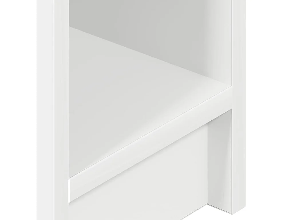 Table de chevet avec tiroir blanc 20x36x60 cm