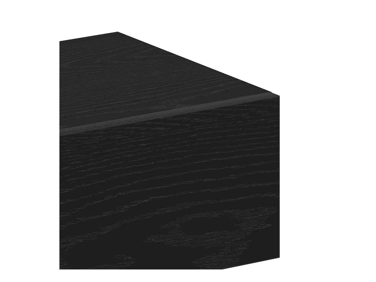 Wandgemonteerde nachtkastjes (set van 2) - Engineered Wood Black Oak