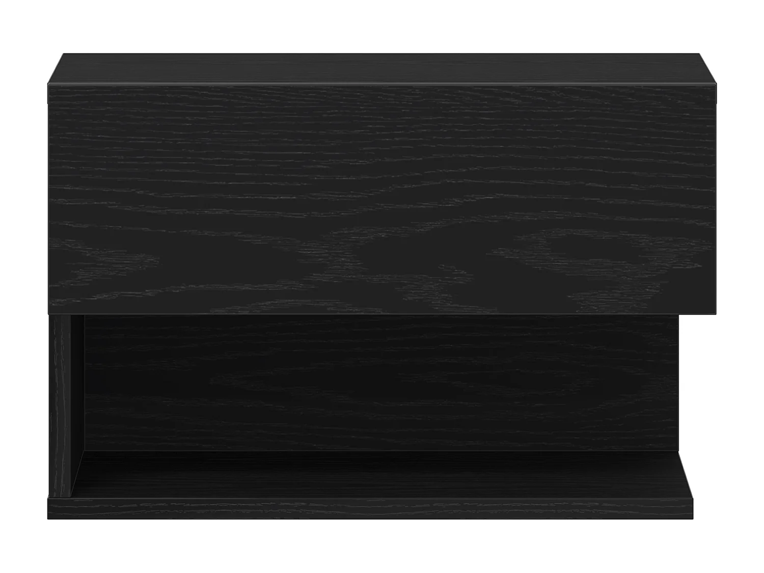 Armoires de chevet murales (ensemble de 2) - Chêne noir en bois d'ingénierie