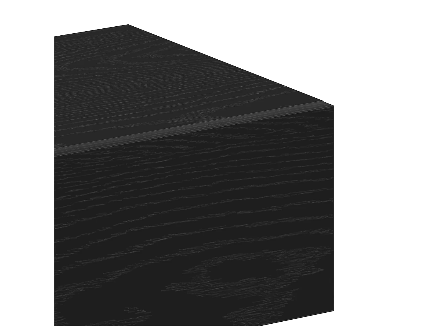 Armoires de chevet murales (ensemble de 2) - Chêne noir en bois d'ingénierie