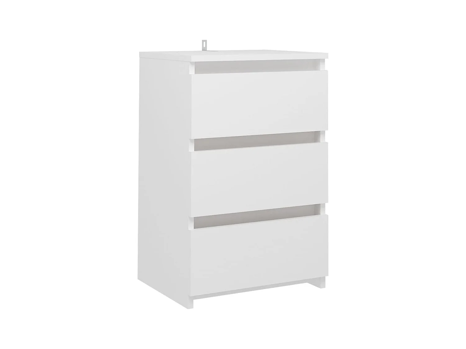 Comodino Bianco 40x35x62,5 cm Truciolato