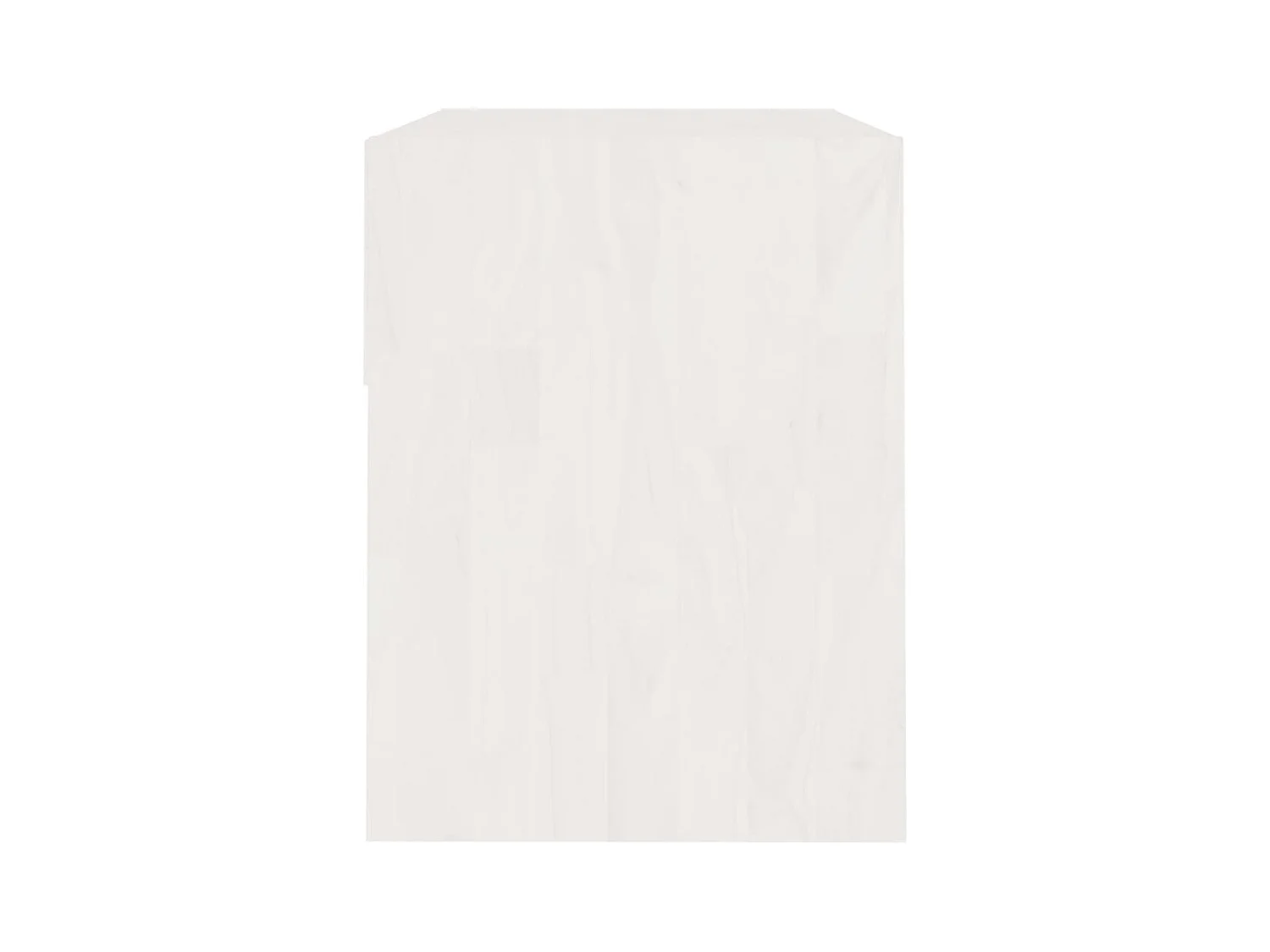 Comodini 2 pz Bianco 40x31x40 cm Legno massello di pino