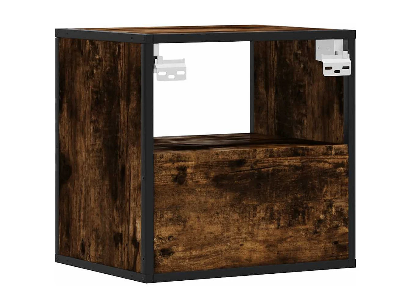 Tables de chevet murales 2 pcs Chêne fumé 40x31x39,5 cm