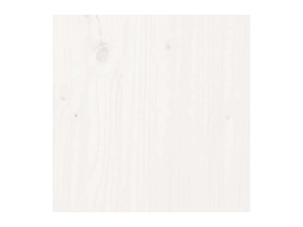 Comodino Bianco 60x34x51 cm Legno massello di pino